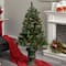 4ft. Pre-Lit Artificial Christmas Tree with Berries & Pinecones, Clear LED Lights